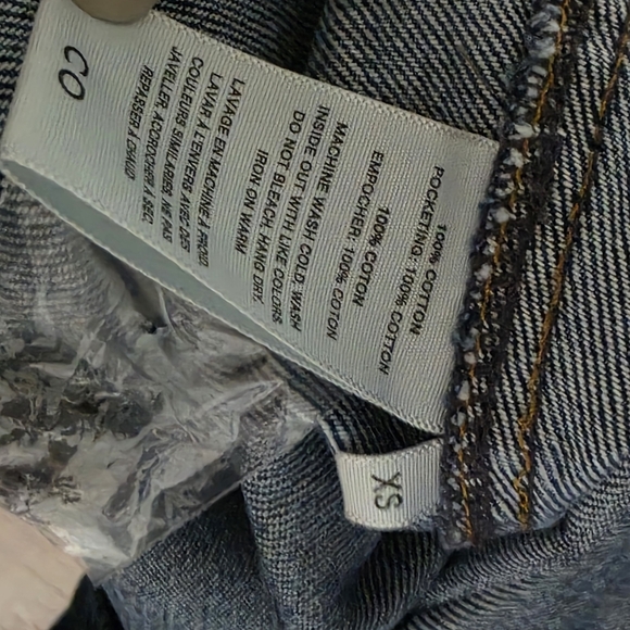 NWOT CO Blue Denim Midi A Line Button Down Dress XS $695 - Picture 6 of 6